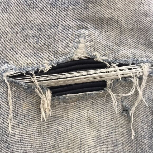 AMIRI Blue Skinny Distressed Jeans - Picture 2 of 16